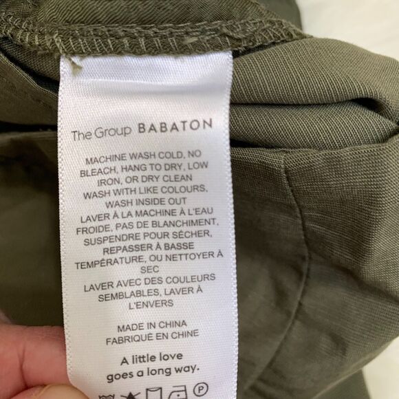 The GROUP by BABATON Olive Hi Waist Drawstring Paper Bag Wide Leg KERRI Pants - Picture 11 of 15